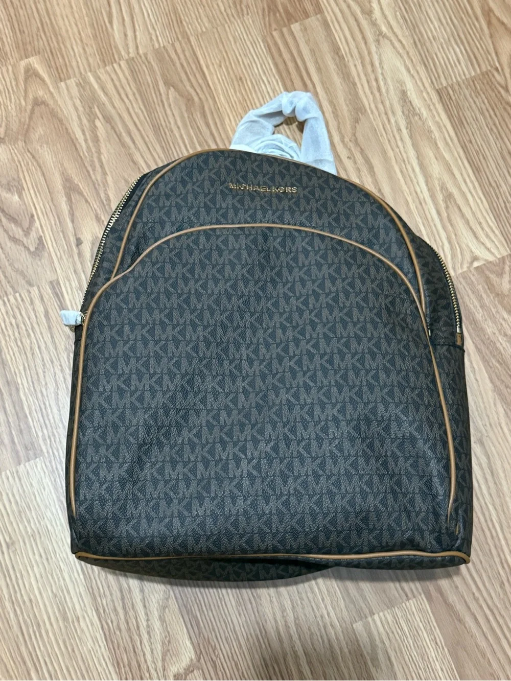 Michael Kors Brown Large Signature MK Backpack